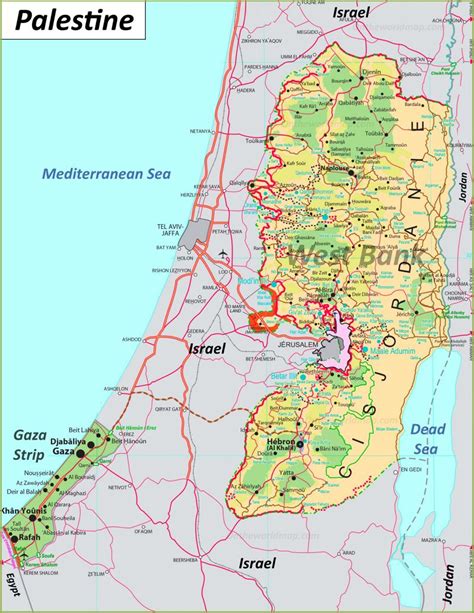 capital city of palestine|Palestine Maps & Facts .